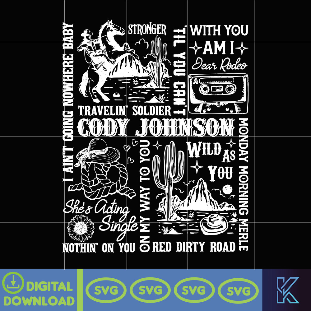 Country Music Tracklist SVG, Combs SVG, Cowboy SVG, Retro Western Country Music SVG, Wallen SVG, Western Cowboy, Western Bullskull.jpg