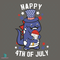 dinosaur 4th of july svg, 4th of july 2023, american flag svg