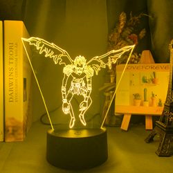ryuk death note light anime table lamp 3d led light anime light anime gift 3d illusion lamp colour changing lamp