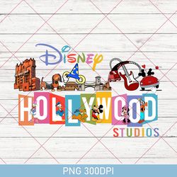 vintage disney hollywood studios png, cute disneyland png, hollywood studios family trip png, disney family vacation png