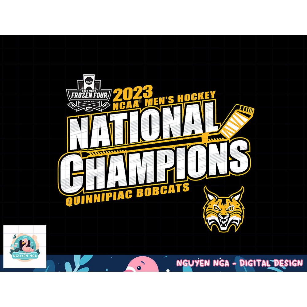Quinnipiac Bobcats National Champs 2023 Ice Hockey png, sublimation.jpg