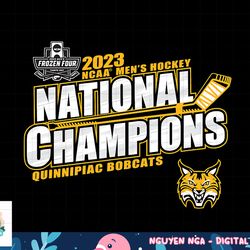 quinnipiac bobcats national champs 2023 ice hockey  png, sublimation