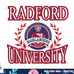 radford highlanders laurels logo officially licensed png, sublimation