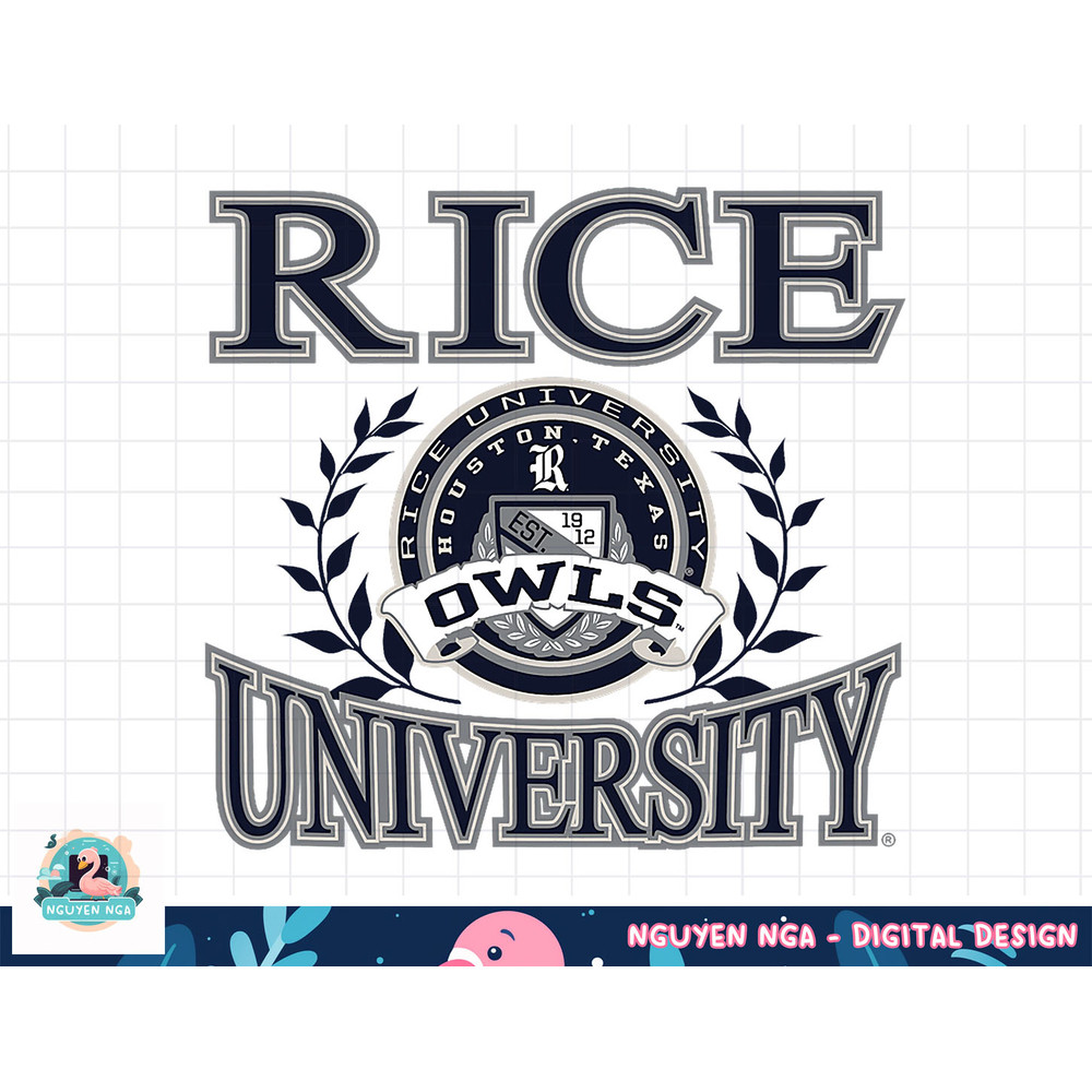 Rice Owls Laurels Logo Officially Licensed png, sublimation.jpg