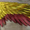 Hawkman wings costume, golden angel wings, wearable gold wings, gold cosplay wings, red and gold wings, articulating wings, black crow wings, large golden wings