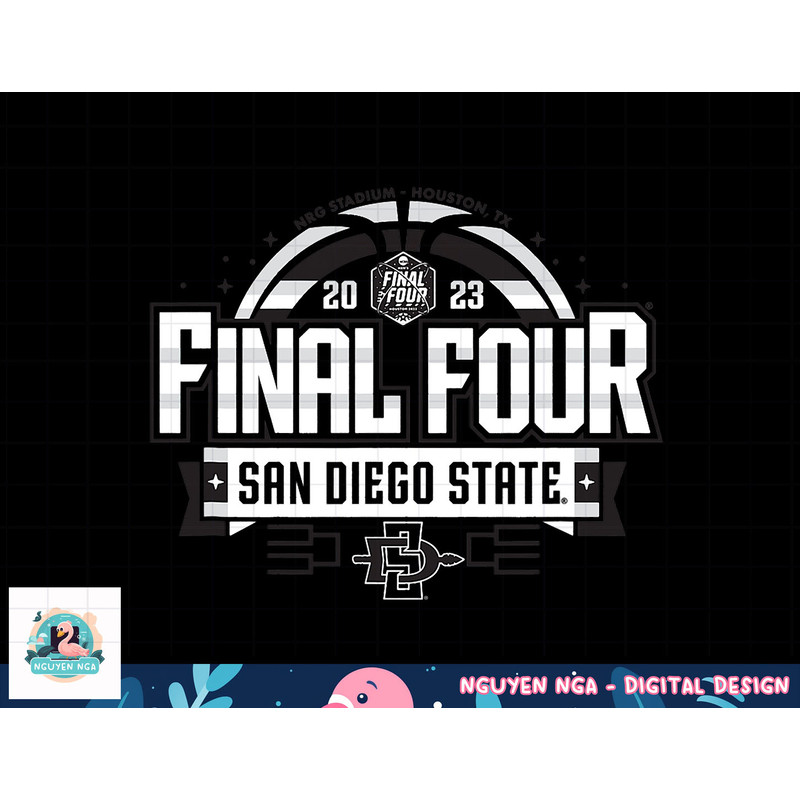 San Diego State Aztecs Final Four 2023 Basketball Bold Red png, sublimation.jpg