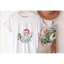disney christmas shirt, princess elsa and olaf, disney princess, kids christmas shirt, disney castle, mickey ears, disne