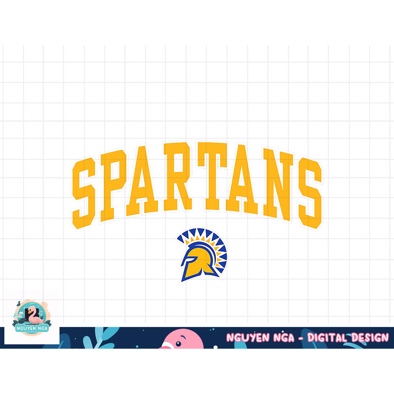 San Jose State Spartans Arch Over Logo Officially Licensed  png, sublimation.jpg