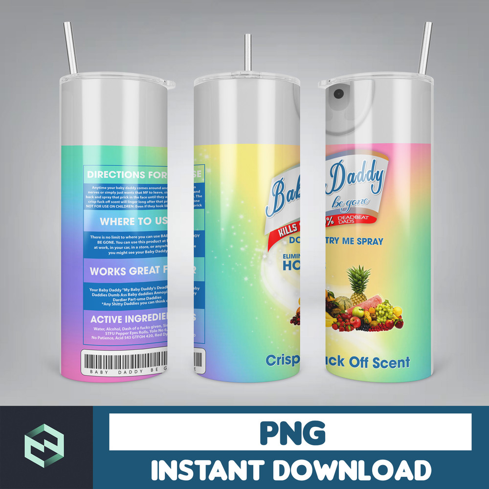 Baby Daddy Png 20OZ Tumbler, Bad Dad Clubs Png, Crisp Fuck off scent, Funny Gift For Dad Png, Baby Daddy Spray, Digital Download (13).jpg