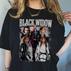black widow vintage shirt, natasha romanoff bootleg shirt, 90s vintage graphic tee, marvel gift for woman