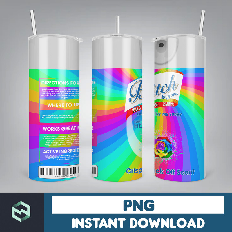 Scents Bitch Be Gone Png Tumbler, Bitch Spray Tumbler Designs, Crisp Fuck off scent 20 oz Tumbler, Funny bitch spray Tumbler Png (1).jpg