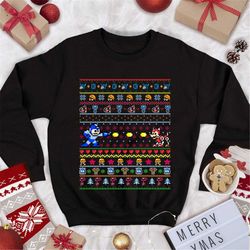 Mega Man Ugly Christmas Sweatshirt Mega Man Christmas Sweater Megaman Gaming Christmas Sweatshirt Chirstmas Party