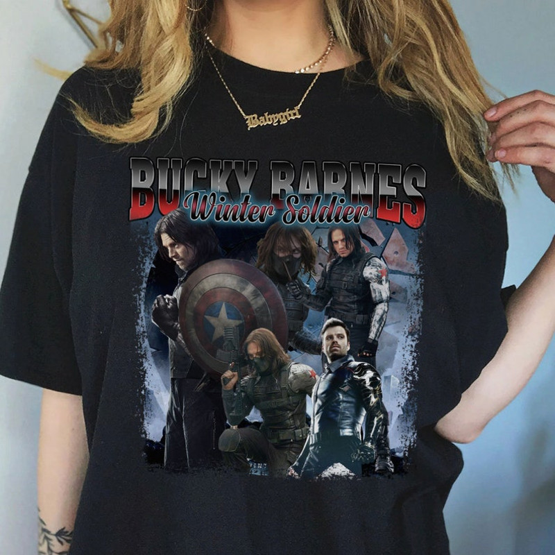 Bucky Barnes Vintage Shirt, Marvel Winter Soldier Bootleg Shirt, 90s Vintage Graphic Tee, Marvel Gift for Woman, Sebastian Stan Sweatshirts.jpg