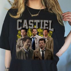 castiel shirt, castiel vintage sweatshirt 90s, castiel hoodie, 90s vintage clothing, misha collins