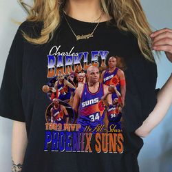 charles barkley vintage shirt, charles barkley bootleg shirt, sir charles 90s vintage graphic tee