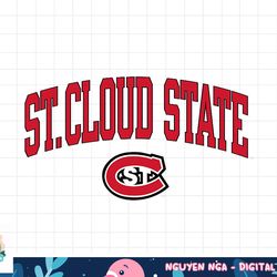 st. cloud state huskies arch over logo officially licensed  png, sublimation