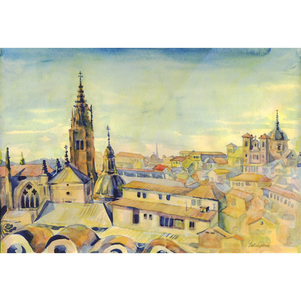 Толедо. Зателепина Александра, бумага, акварель, 29 х 42 см, 2012г.jpg