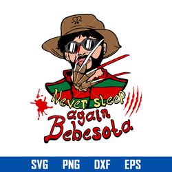 bad bunny freddy krueger svg, bad bunny halloween svg, freddy krueger svg, png dxf eps digital file