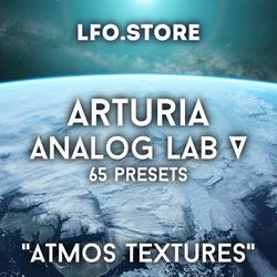 arturia  analog lab v sound bank "atmos textures" 65 presets