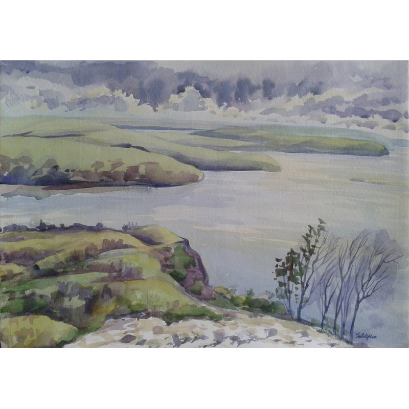 Жигули. Девья Гора. Зателепина Александра, бумага, акварель, 29 х 42 см, 2012г.jpg