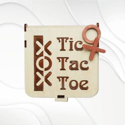 Tic Tac Toe svg dxf design for laser cutting. Laser cut plan. Template Noughts & Crosses. Board Games for all.