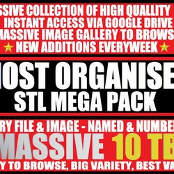 Most Organised 3d printing STL pack