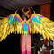 adult wings costume, gold angel wings, devil wings, phoenix costume, articulating wings, gold cosplay wings, moving anime wings, movable wings, wings of fire, p