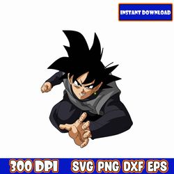 goku_black_full svg | dragon ball z clip art | dragon balls svg| svg png clip art| anime birthday | cricut layered files
