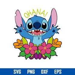 Ohana Stitch Svg, Ohana Svg, Stich Svg, Disney Svg, Png Dxf Eps Digital File