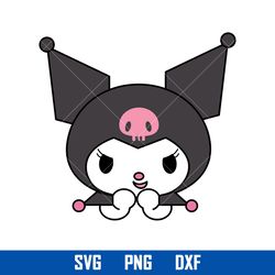 kuromi svg, hello kitty svg, kawaii kitty cat svg, svg, cartoon svg, png dxf eps, hk19052304