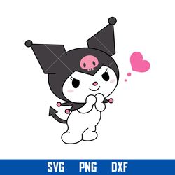 kuromi svg, hello kitty svg, kawaii kitty cat svg, svg, cartoon svg, png dxf eps, hk19052310