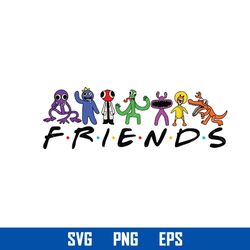 rainbow friends svg, rainbow friends clipart, rainbow friends cricut svg, png eps digital file
