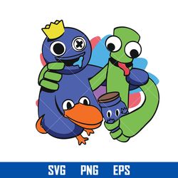 rainbow friends svg, rolox rainbow friends svg, rainbow friends characters svg, instant download
