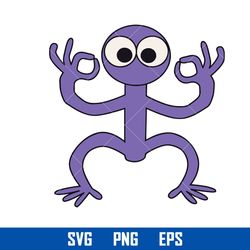 purple rainbow friends svg, purple rainbow svg, rainbow friends svg, png eps digital file
