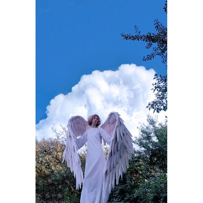 adult wings costume white angel wings Ikaros angel wings articulating wings anime cosplay wings