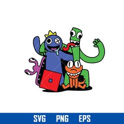 rainbow friends svg, rainbow friends characters svg, png, eps, instant download