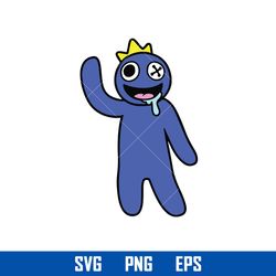 blue rainbow friends svg, blue rainbow svg, rainbow friends characters svg, rainbow friends svg, png eps file