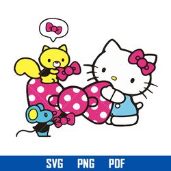 hello kitty bow svg, kawaii kitty cat svg, hello kitty cricut svg, cartoon svg, png pdf, hk19052321