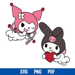 kuromi and my melody svg, kawaii kitty cat svg, sanrio svg, hello kitty cricut svg, cartoon svg, hk19052339
