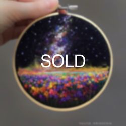 thread painting, space embroidery and needle felted art