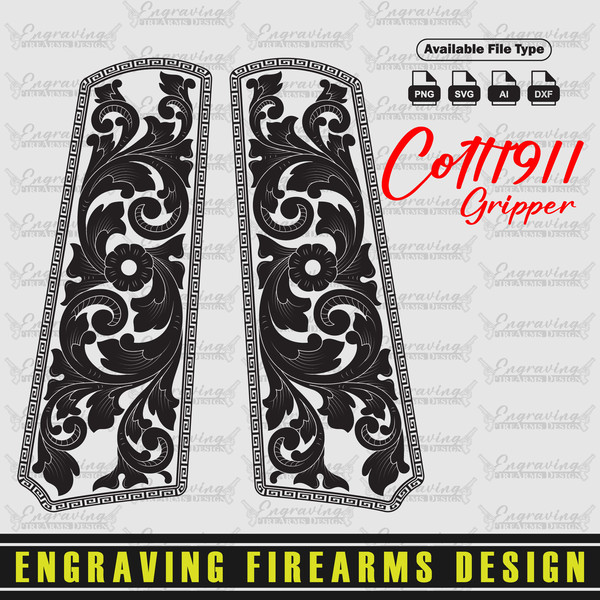 Engraving-Firearms-Design-Colt1911-Gripper-Scroll-Design-3.jpg