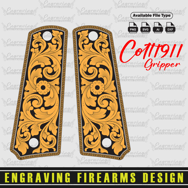 Engraving-Firearms-Design-Colt1911-Gripper-Scroll-Design.jpg