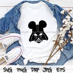 Star Wars disney svg, Darth Vader Mouse Ears svg, Star Wars Svg, Disneyland Galaxys Edge Vacation Family Group, cricut