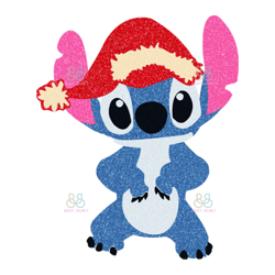 stitch christmas svg, disney svg, stitch svg, santa hat svg, stitch icon svg, trending svg