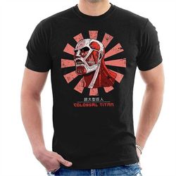colossal titan anime t-shirt, men's fun comedy shirts unisex style 100 cotton adults & kids novelty shirt