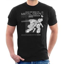 metal gear rex gaming t-shirt, men's fun comedy shirts unisex style 100 cotton adults & kids novelty shirt