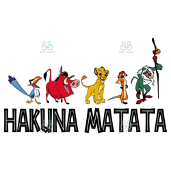 hakuna matata svg, disney svg, lion king svg, timon svg, zazu svg, rafiki svg, pumbaa svg, trending svg