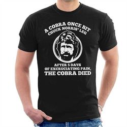 chuck cobra bite t-shirt, men's fun comedy shirts unisex style 100 cotton adults & kids novelty shirt