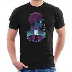 Demon Silhouette Anime T-Shirt, Men's Fun Comedy Shirts Unisex Style 100 Cotton Adults & Kids Novelty Shirt