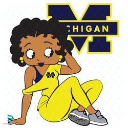 michigan betty boop, sport svg, football svg, betty boop svg, sexy betty boop